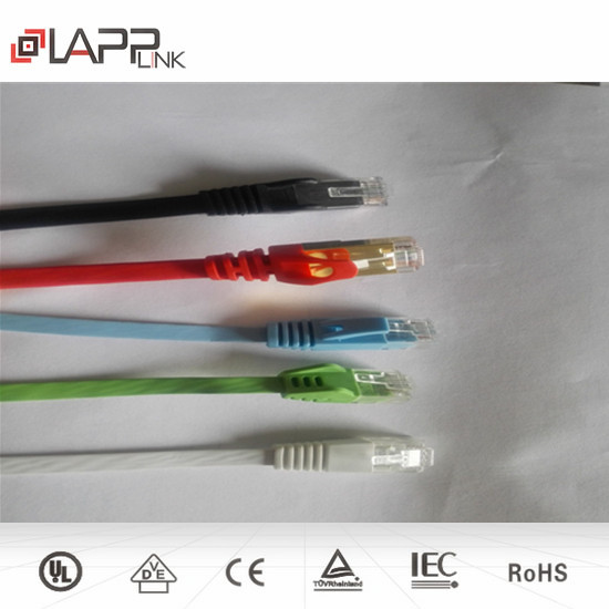 cat7/cat6a flat patch cord cable